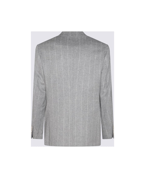 Brunello Cucinelli Gray Wool Blazer