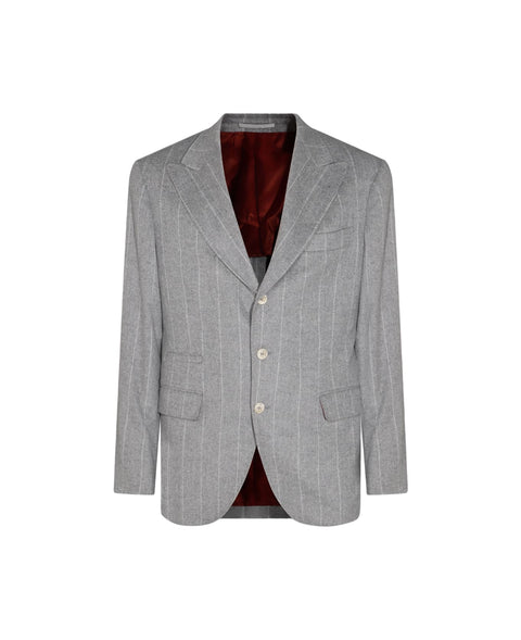 Brunello Cucinelli Gray Wool Blazer