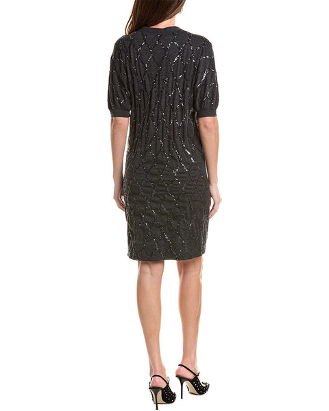 Brunello Cucinelli Gray Wool Casual Dress