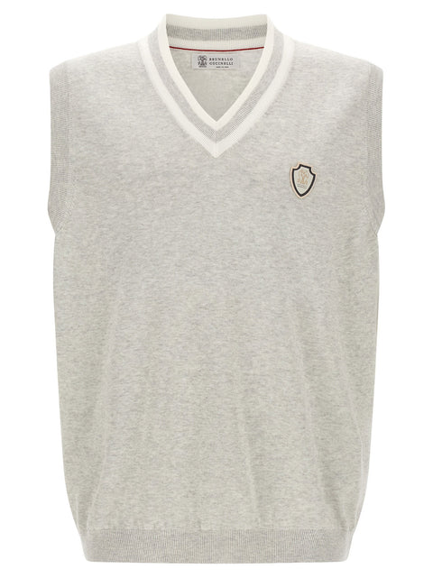 Brunello Cucinelli Heraldic Logo Vest