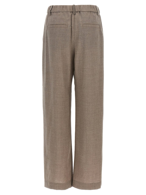 Brunello Cucinelli Light Pants With Pleats