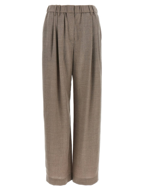 Brunello Cucinelli Light Pants With Pleats