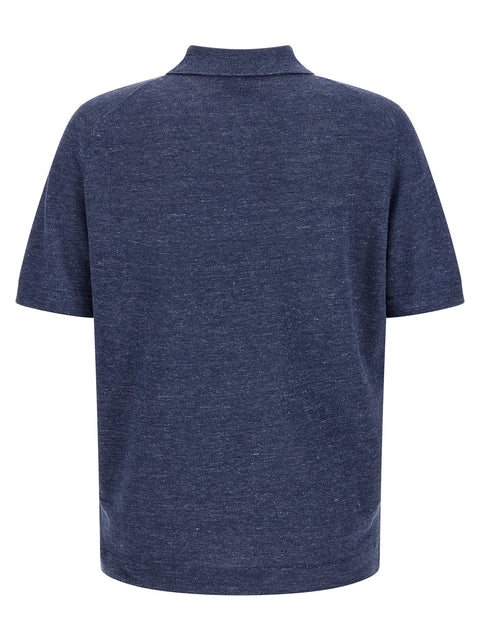 Brunello Cucinelli Linen Cotton Polo Shirt