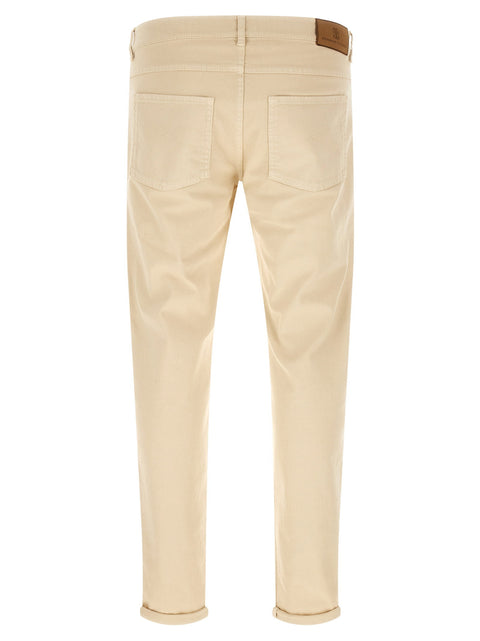 Brunello Cucinelli Logo Embroidery Jeans