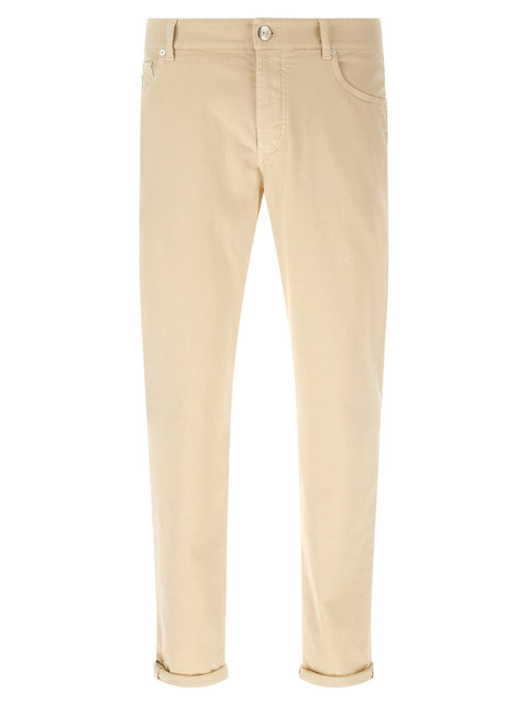 Brunello Cucinelli Logo Embroidery Jeans