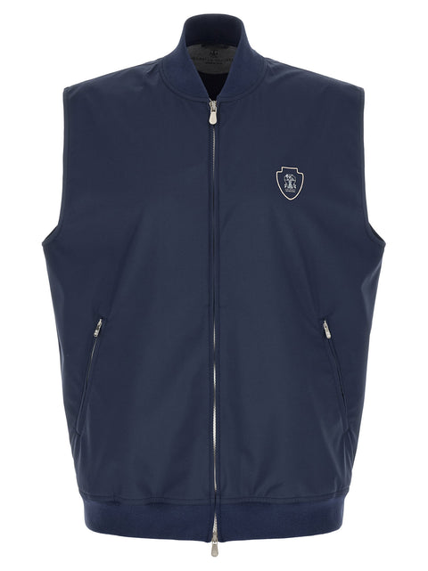 Brunello Cucinelli Logo Nylon Vest