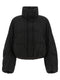 Brunello Cucinelli Micro Sequin Pinstriped Crop Down Jacket