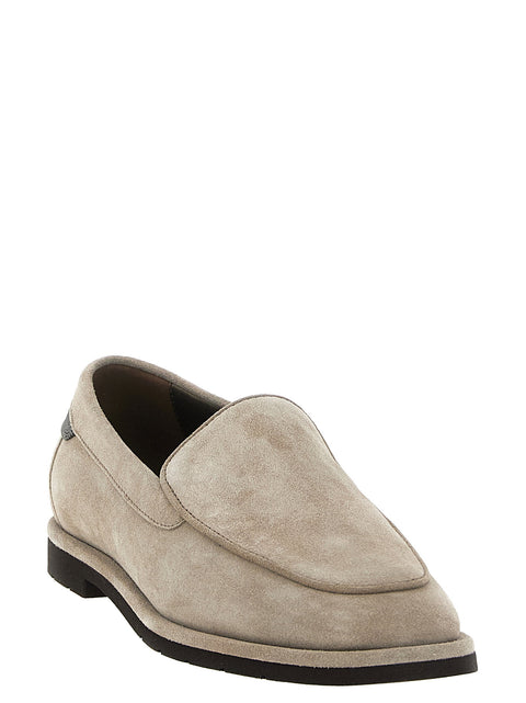 Brunello Cucinelli Monile Suede Loafers