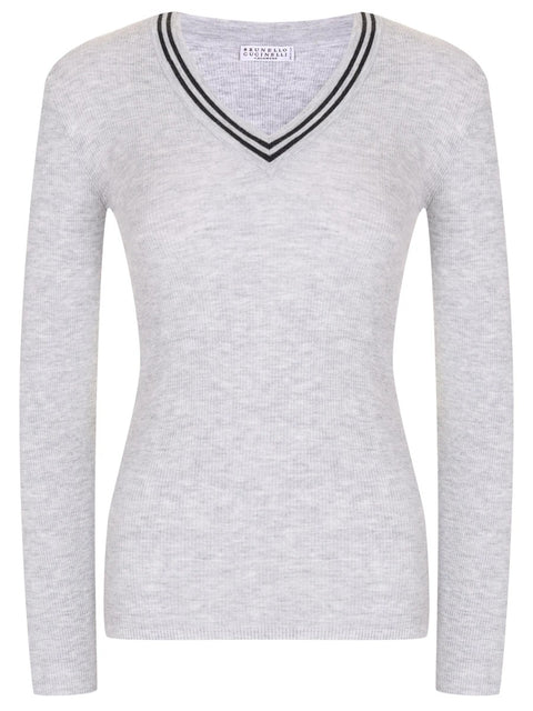 Brunello Cucinelli Natural Cashmere Sweatshirt