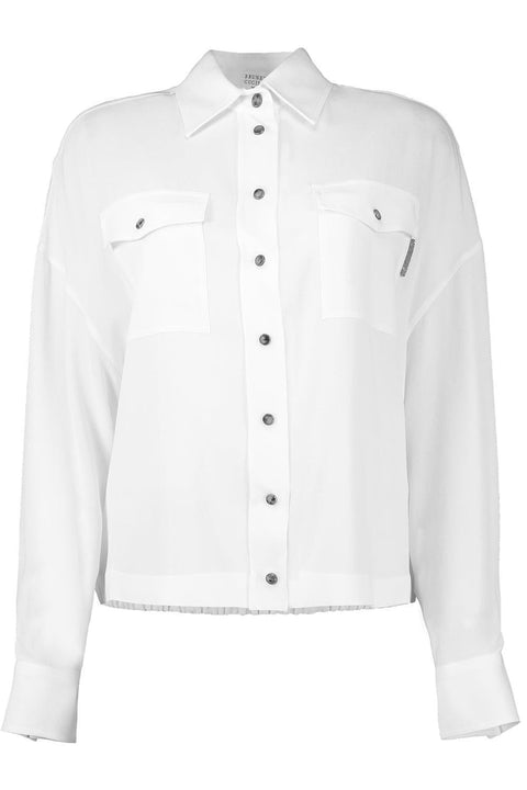 Brunello Cucinelli Natural Silk Shirt