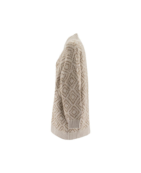 Brunello Cucinelli Natural Wool Cardigan