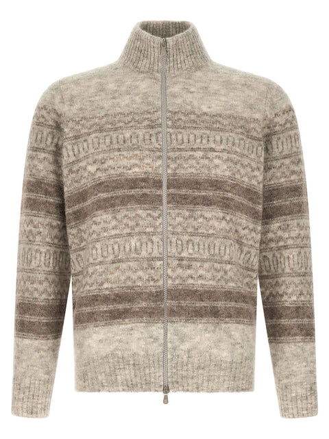 Brunello Cucinelli Nordic Jacquard Cardigan