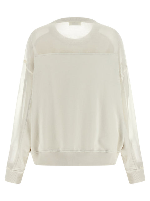 Brunello Cucinelli Organza And Monile Sweatshirt