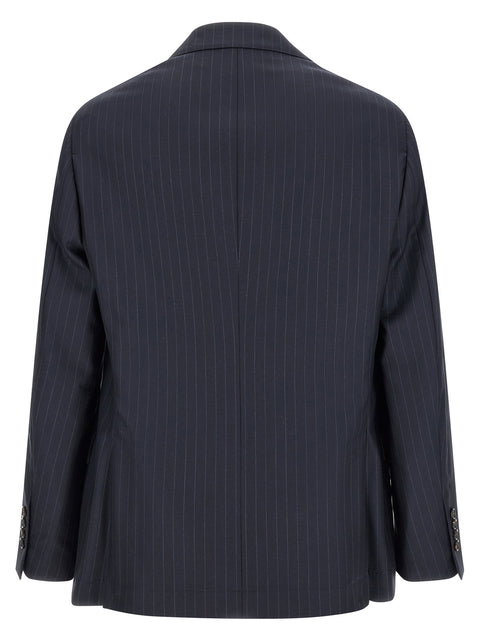 Brunello Cucinelli Pinstripe Batavia Blazer