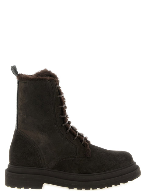Brunello Cucinelli Precious Loop Ankle Boots