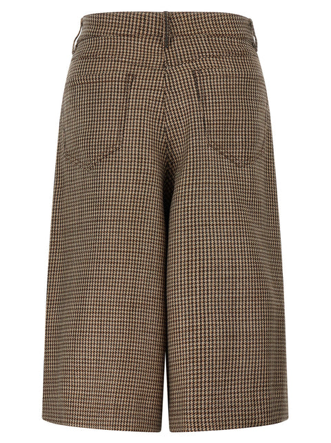 Brunello Cucinelli Prince Of Wales Lamé Bermuda Shorts