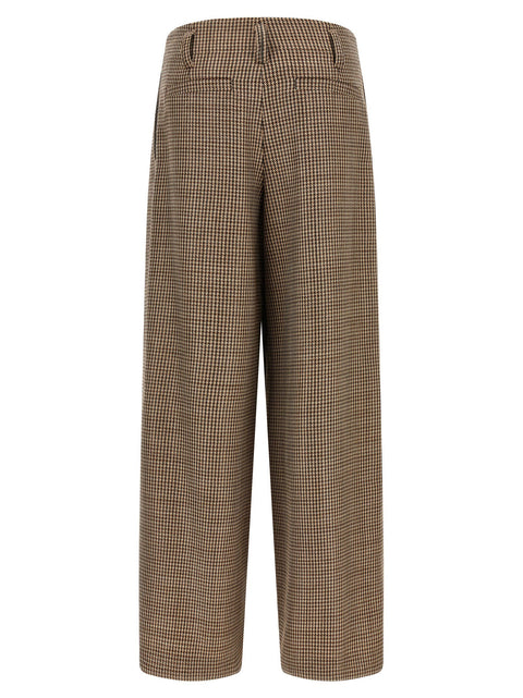 Brunello Cucinelli Prince Of Wales Lamé Pants