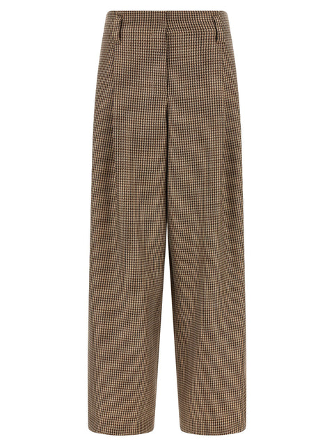 Brunello Cucinelli Prince Of Wales Lamé Pants