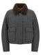 Brunello Cucinelli Shearling Collar Cropped Jacket