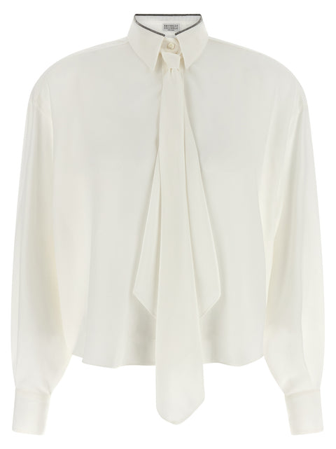 Brunello Cucinelli Shiny Collar Shirt