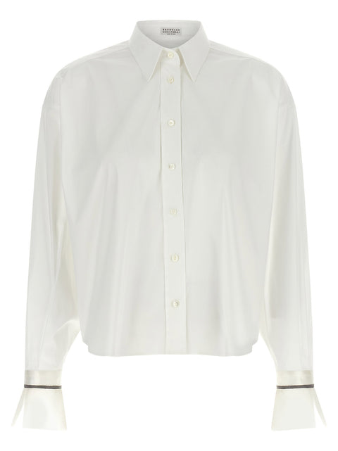 Brunello Cucinelli Shiny Cuffs Shirt