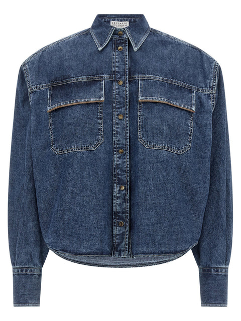 Brunello Cucinelli Shiny Pockets Shirt