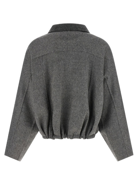 Brunello Cucinelli Shiny Zipper Pull Jacket