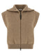 Brunello Cucinelli Shiny Zipper Pull Vest