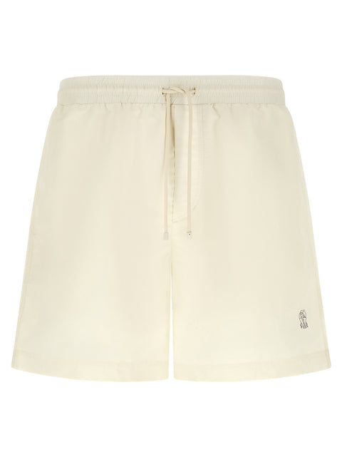 Brunello Cucinelli Solomeo Logo Swimsuit