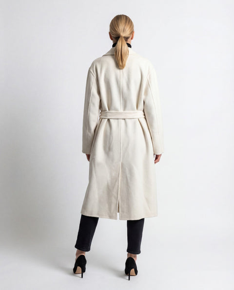 Brunello Cucinelli White Cashmere Coat