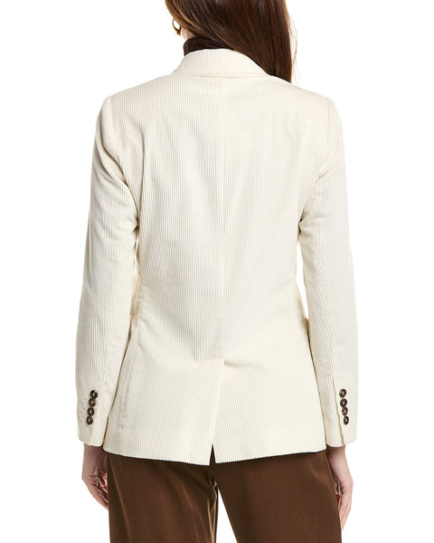 Brunello Cucinelli White Cotton Coat