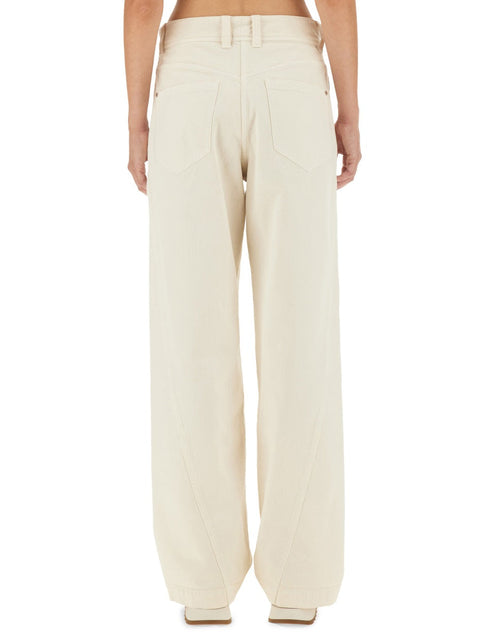 Brunello Cucinelli White Cotton Pants