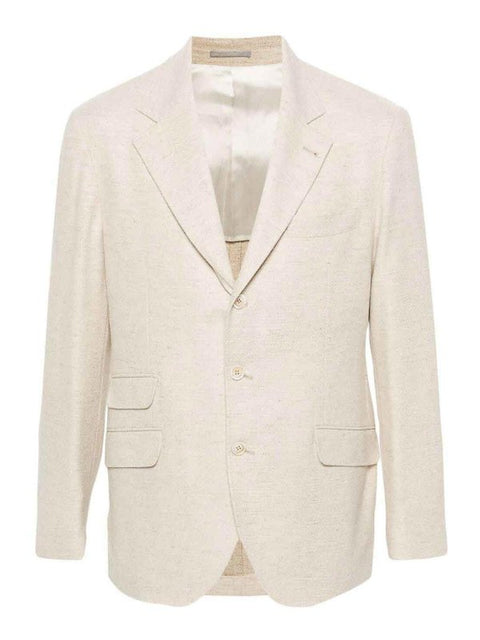 Brunello Cucinelli Yellow Wool Blazer
