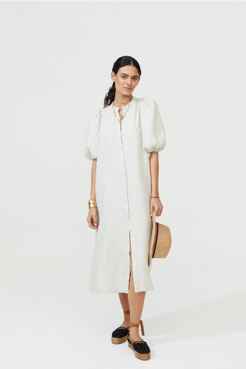 Bubble Dress - Natural-Dress-Lanhtropy-XS-Natural-Urbanheer