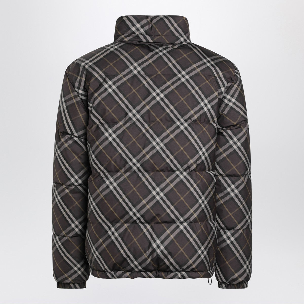 Burberry Brown reversible down jacket with Check pattern