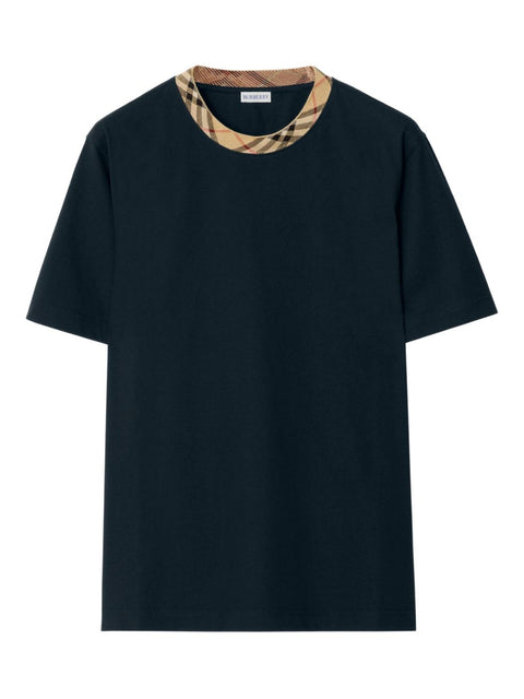 Burberry Check motif cotton t-shirt
