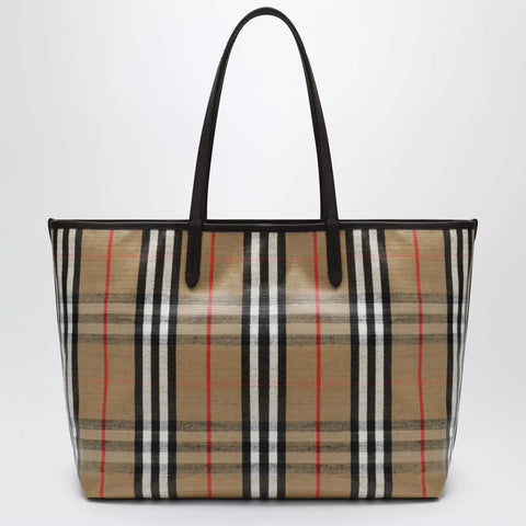 Burberry Medium Highlands Tote bag in Check pattern