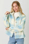 Button Down Checker Jacket Ivory/Soft Blue-Jacket-Mystree-S-Urbanheer