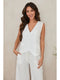 Button Down Vest with Faux Pocket White-Vest-MILIO MILANO-XS-White-Urbanheer