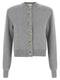 Balmain Sculpture Button Crew Neck Cardigan