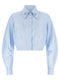Elisabetta Franchi Cropped Shirt With Charms