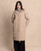 COBH Coat with Camel-Effect Fur Interior and Fur Collar