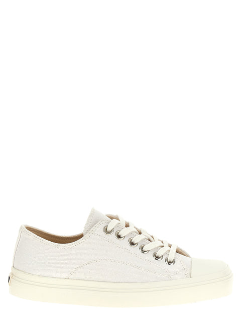 Canvas Lace-Up Sneakers with Breathable Rubber Sole