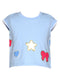 Cap Sleeve Top w/ Patch Detail