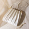 Carrie Pleated Vegan Leather Shoulder Bag