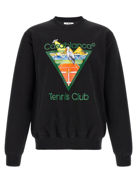 Casablanca Tennis Club Print Sweatshirt
