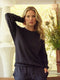 Cathy Boyfriend Feather Fleece Pullover