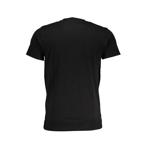 Cavalli Class Black Cotton T-Shirt-Cavalli Class-XL-Urbanheer