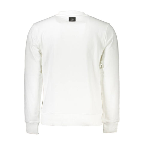 Cavalli Class White Cotton Men Sweater-Cavalli Class-M-Urbanheer