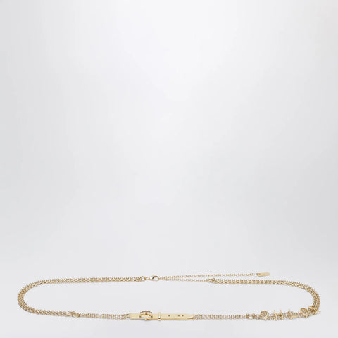 Chloé Gold-tone belt with logo lettering